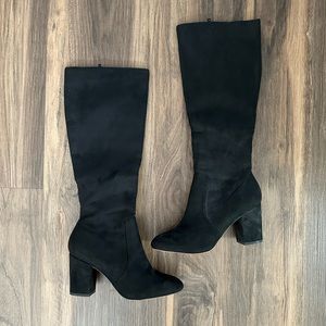 Aldo Black Suede Boots